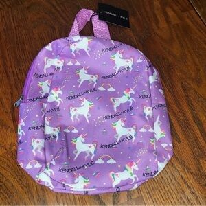 Kendal & Kylie Purple Unicorn Mini Backpack. NWT